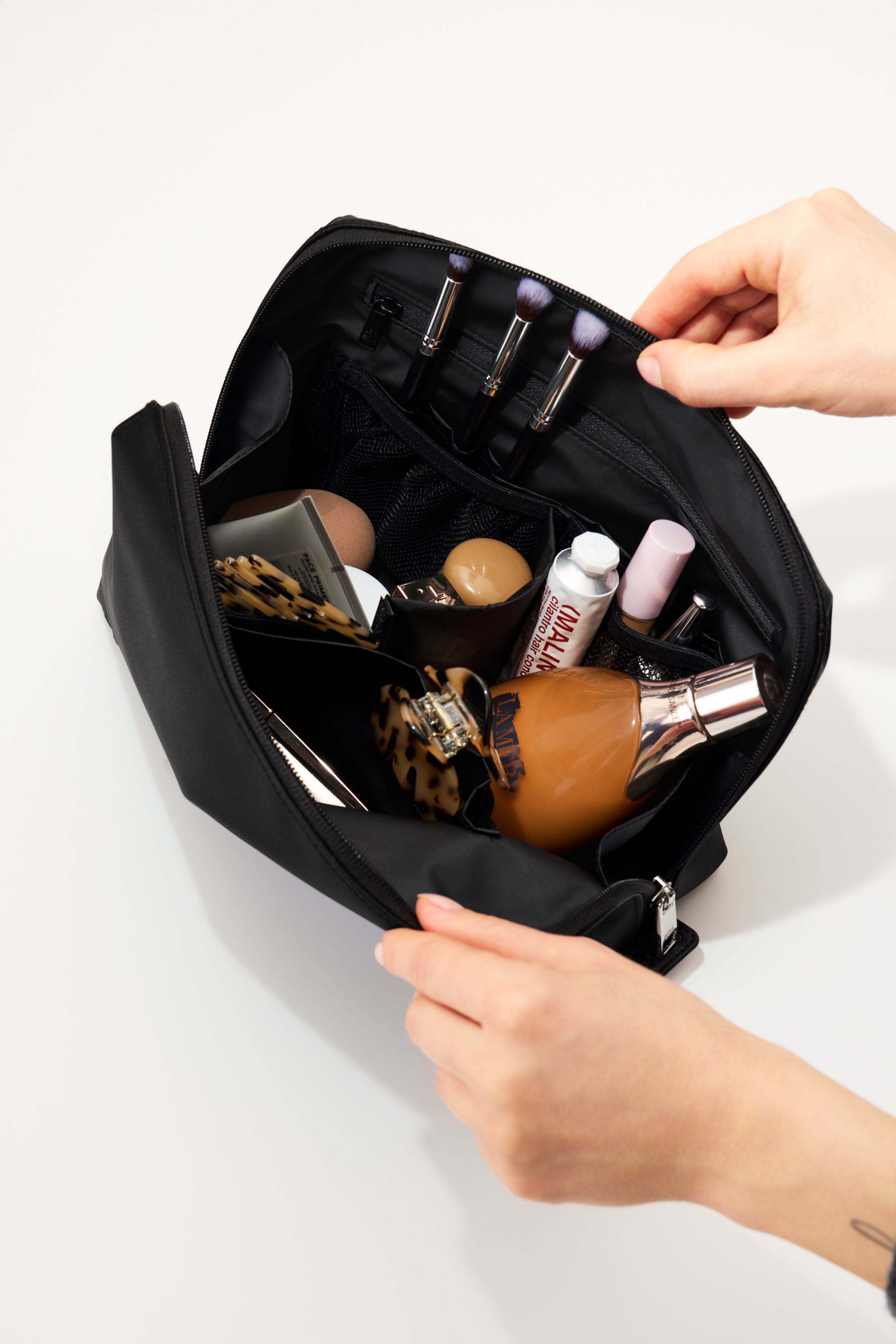 Alternative view of The Medium Cosmetic Pouch in Black