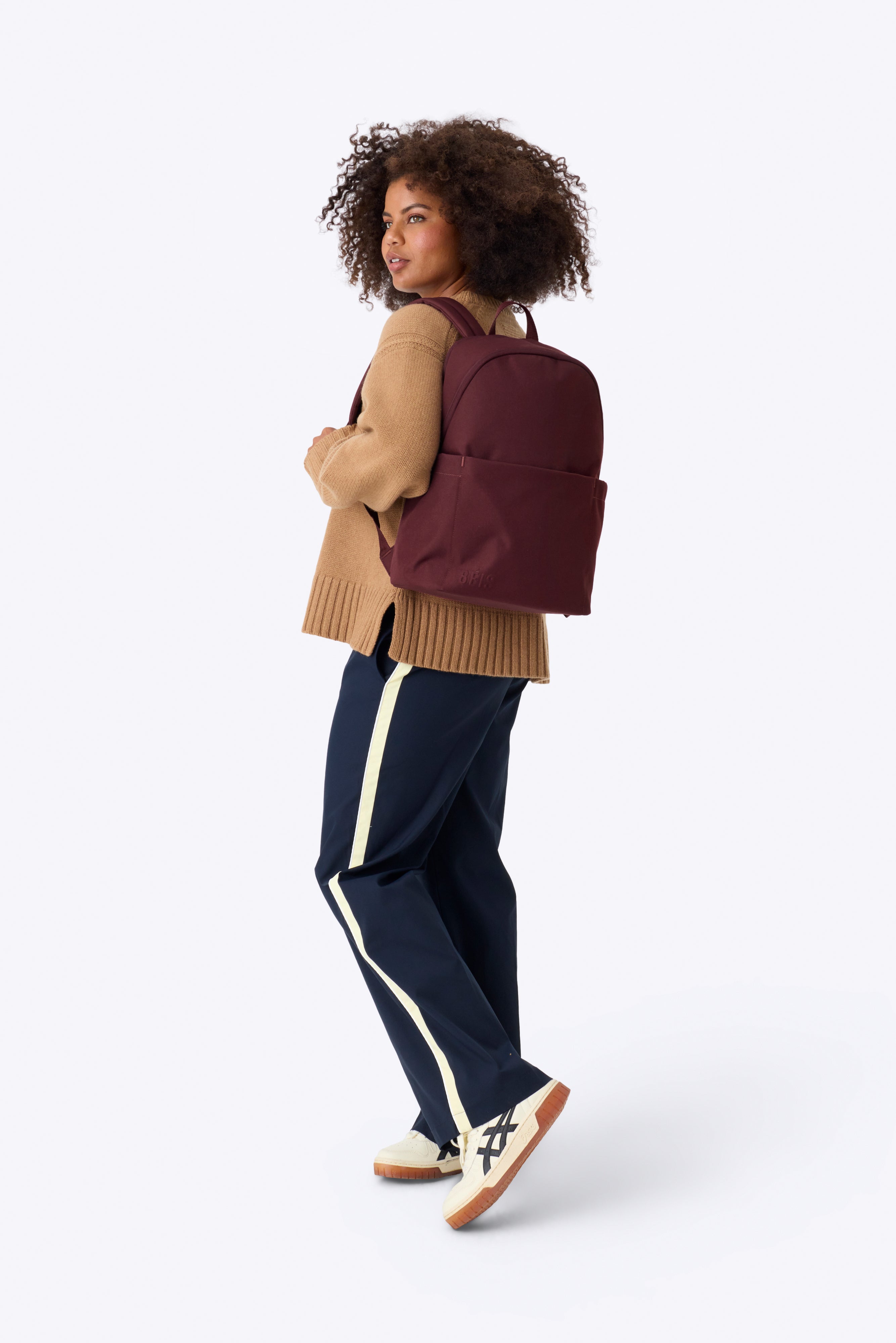 The Classic Backpack in Burgundy - Image 6