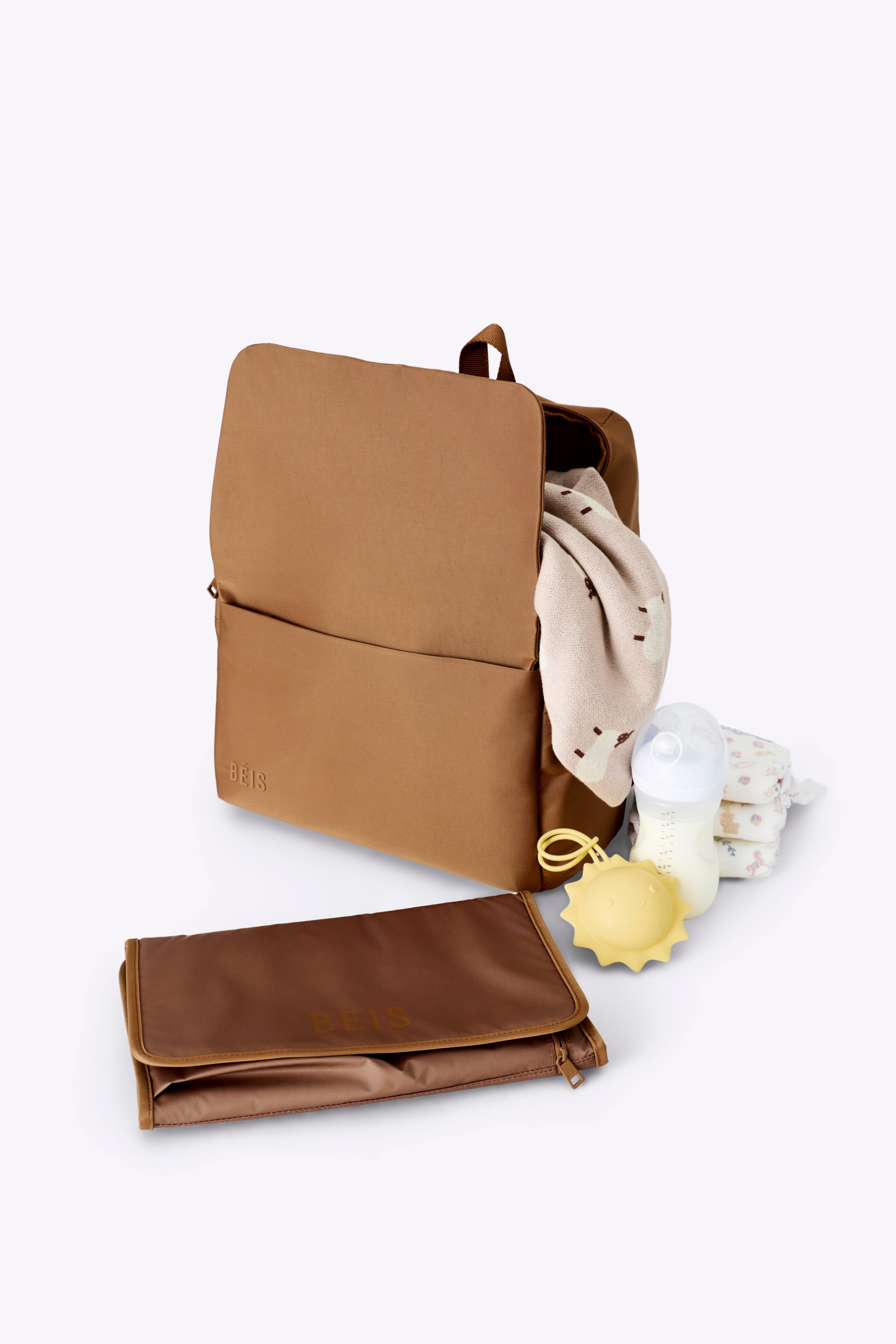 Alternative view of The Everyday Diaper Backpack in Camel Nylon