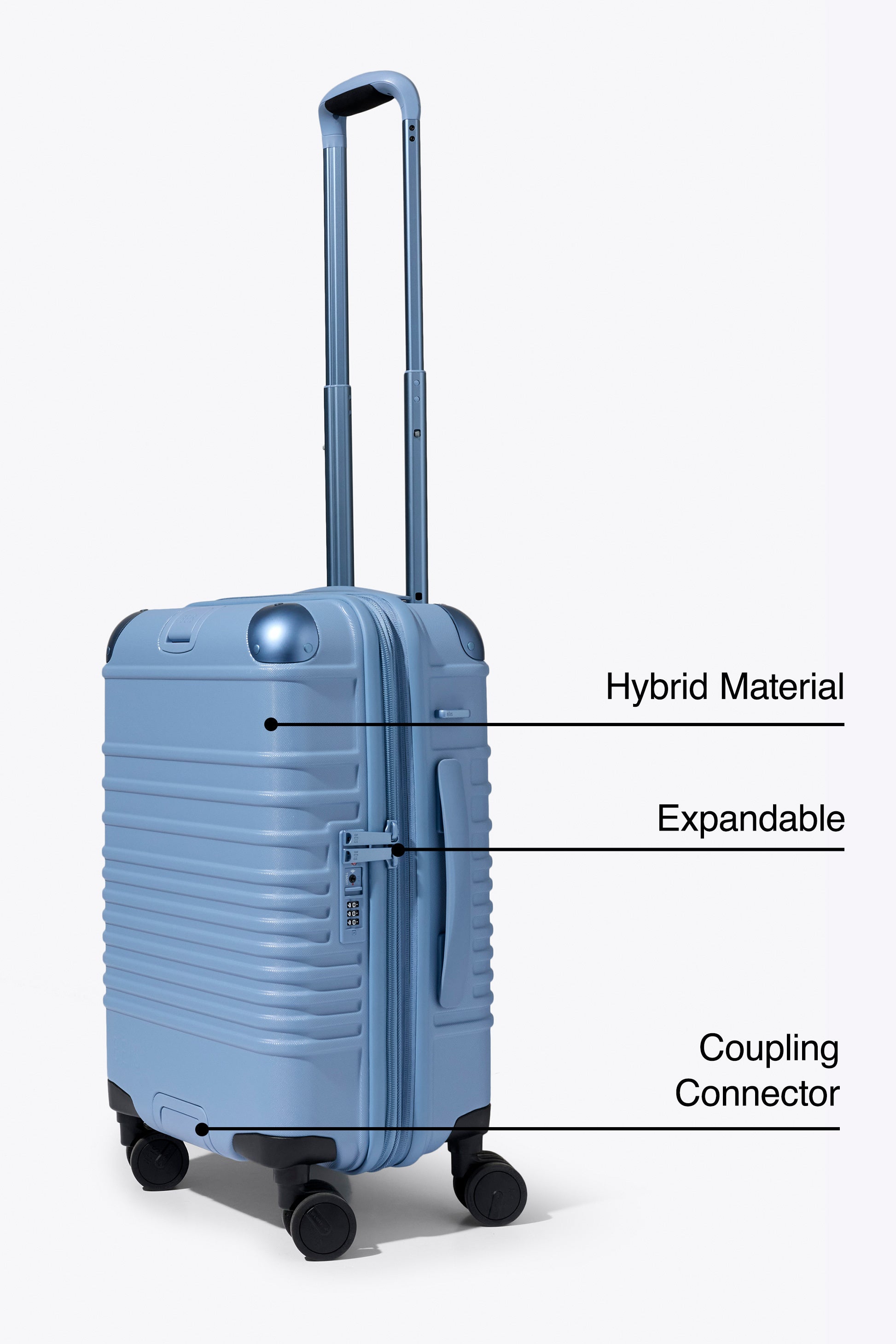 Alternative view of The Hybrid Carry-On Roller in Dusty Blue