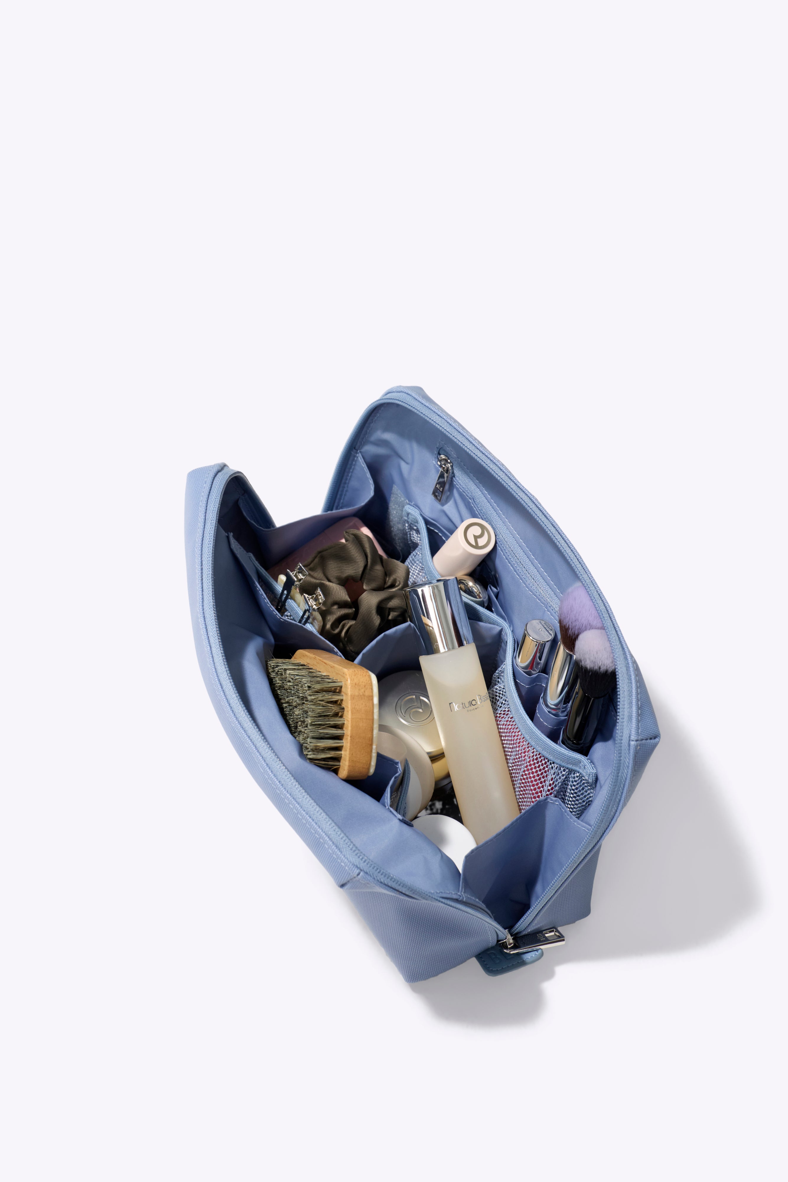 Alternative view of The Medium Cosmetic Pouch in Dusty Blue
