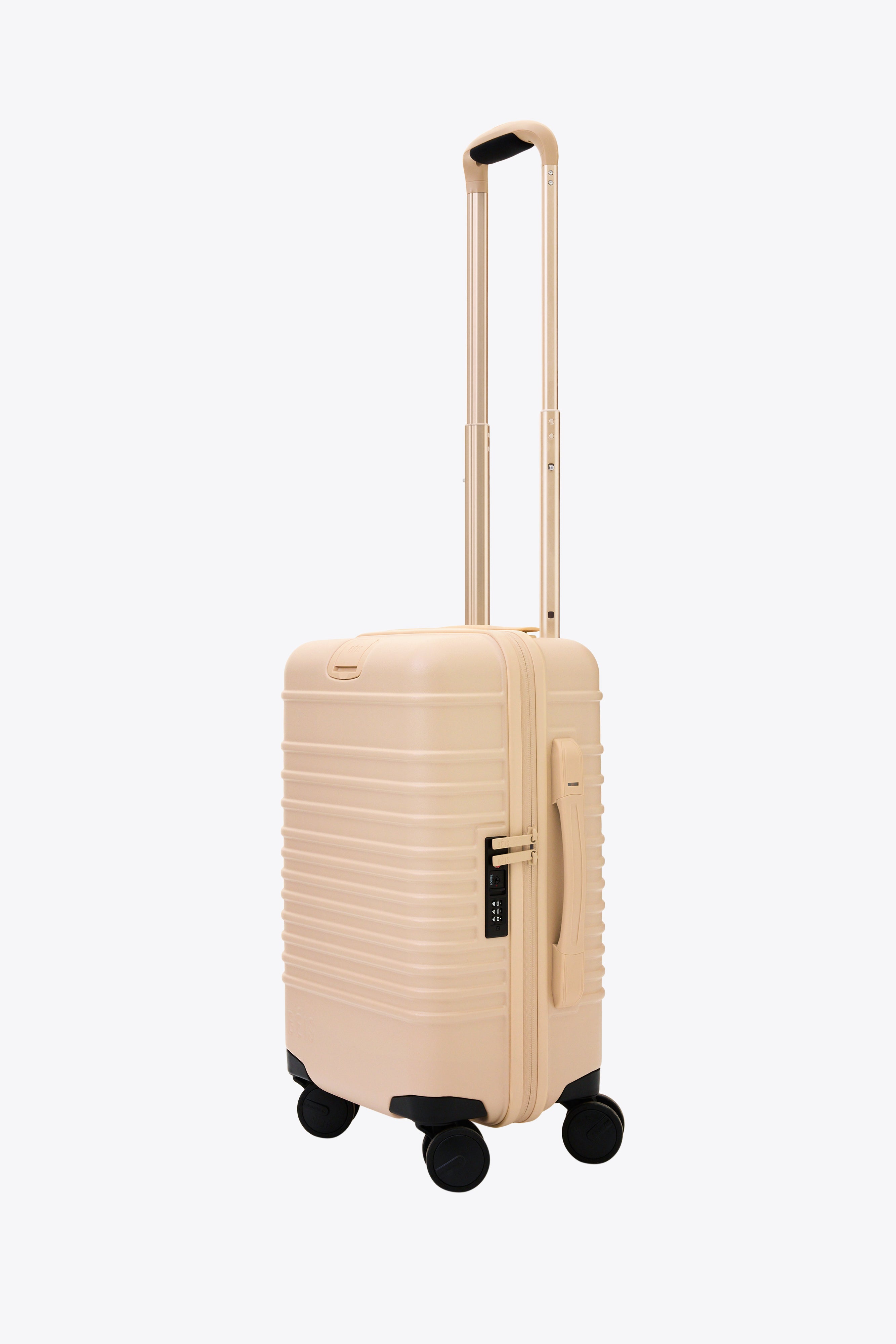 The Small Carry-On Roller in Beige - Image 2