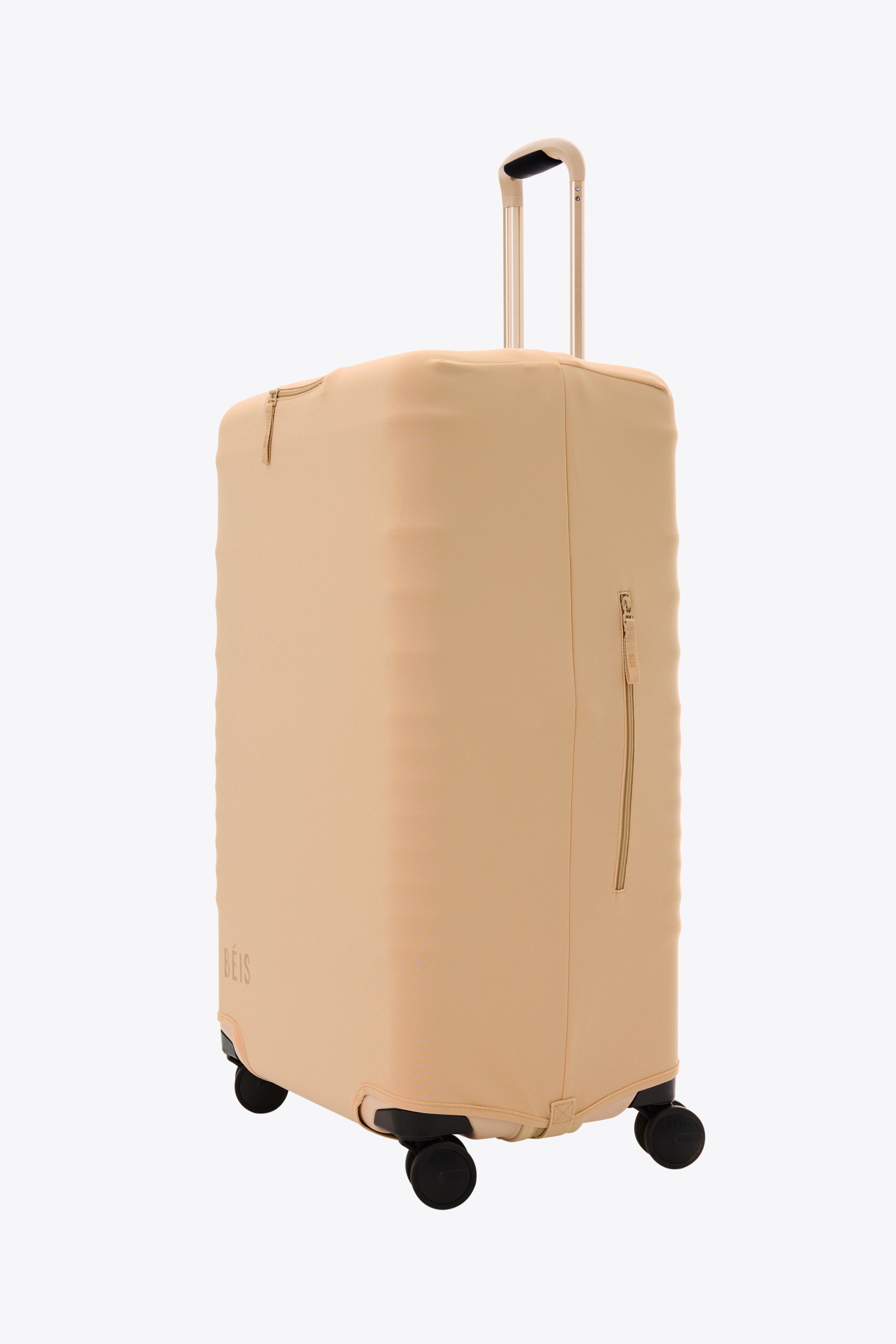 The Large Check-In Luggage Cover in Beige - Image 3