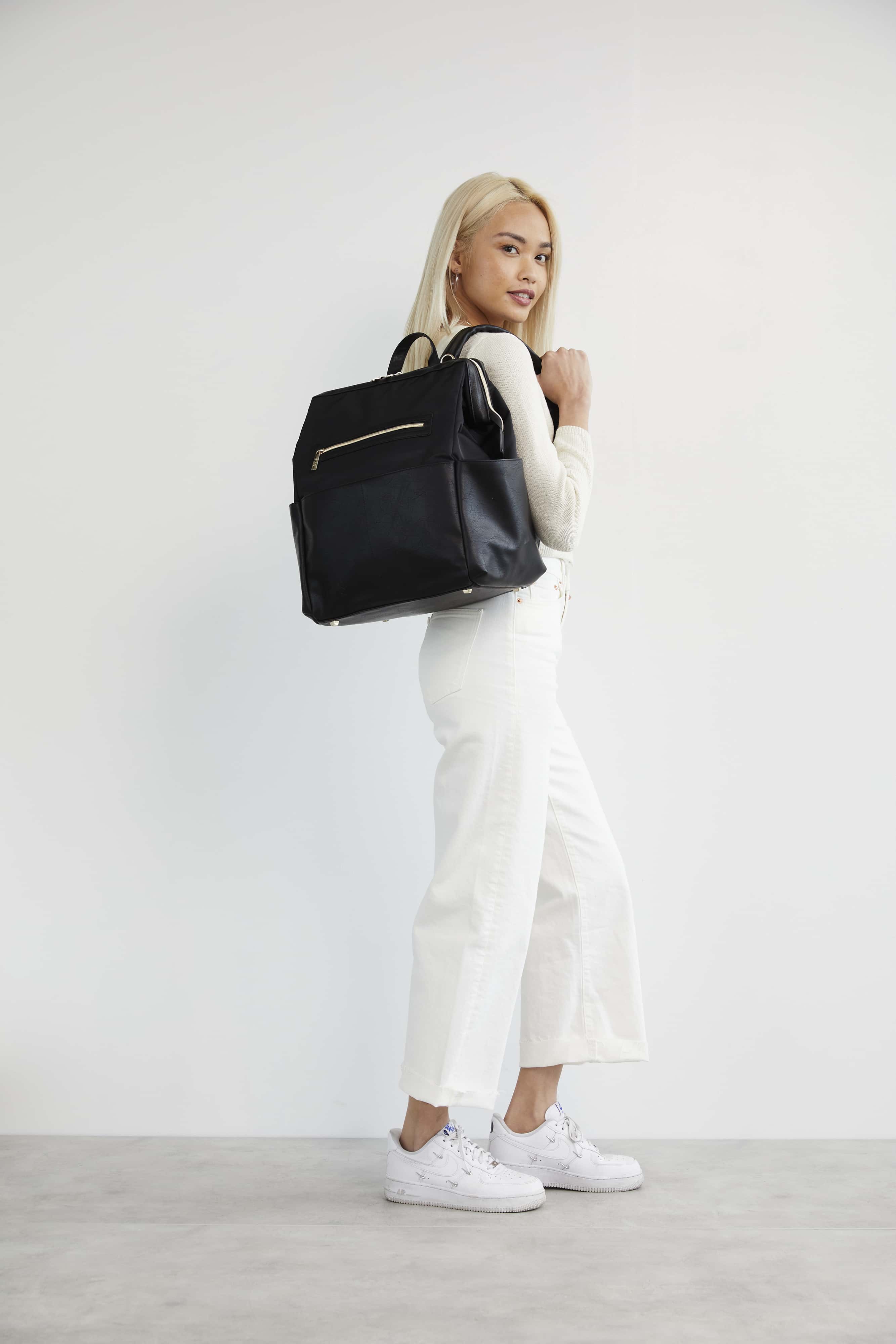 Alternative view of The Backpack Diaper Bag in Black