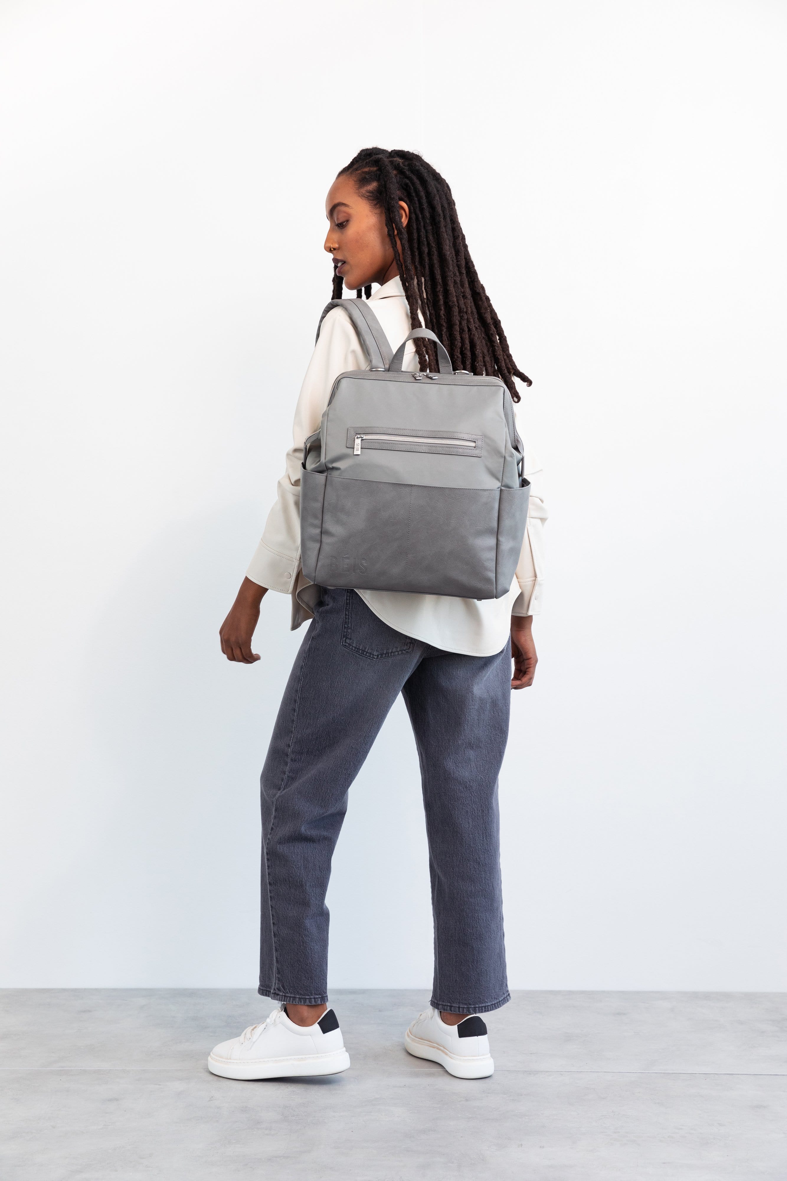 Resale The Backpack Diaper Bag in Grey - Image 5