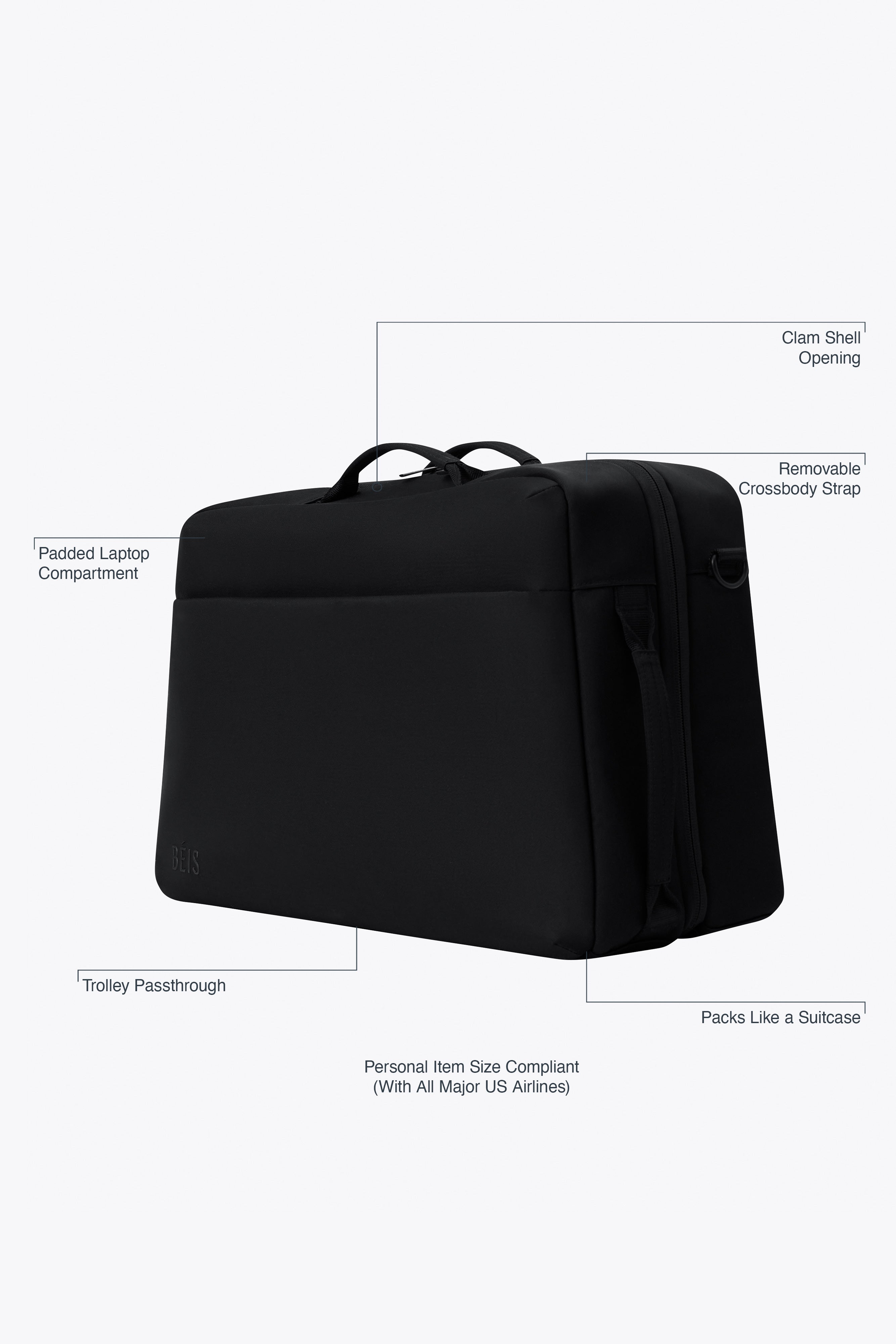 Alternative view of The Ultimate Travel Duffle in Black