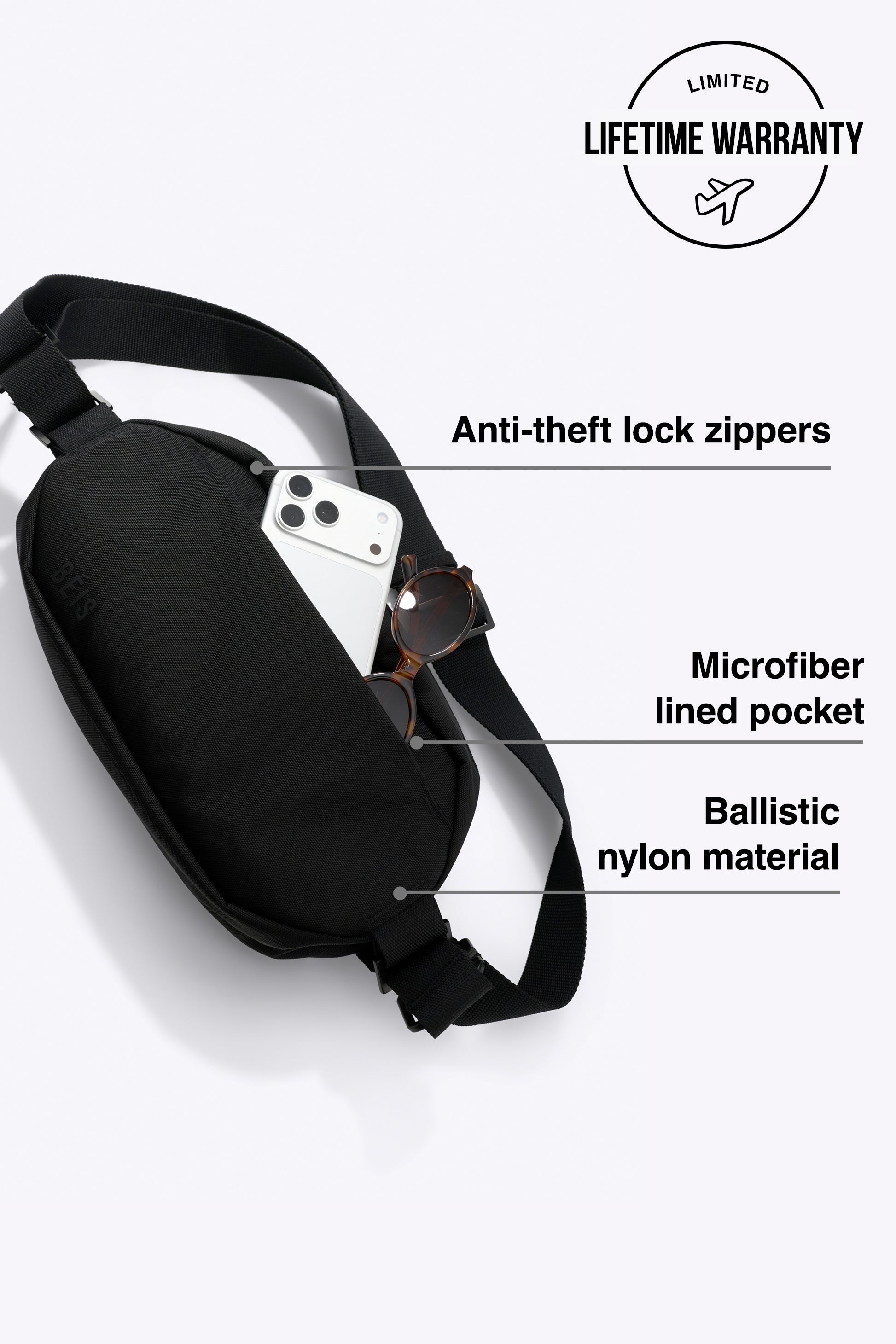 Alternative view of The Pro Travel Sling in Black