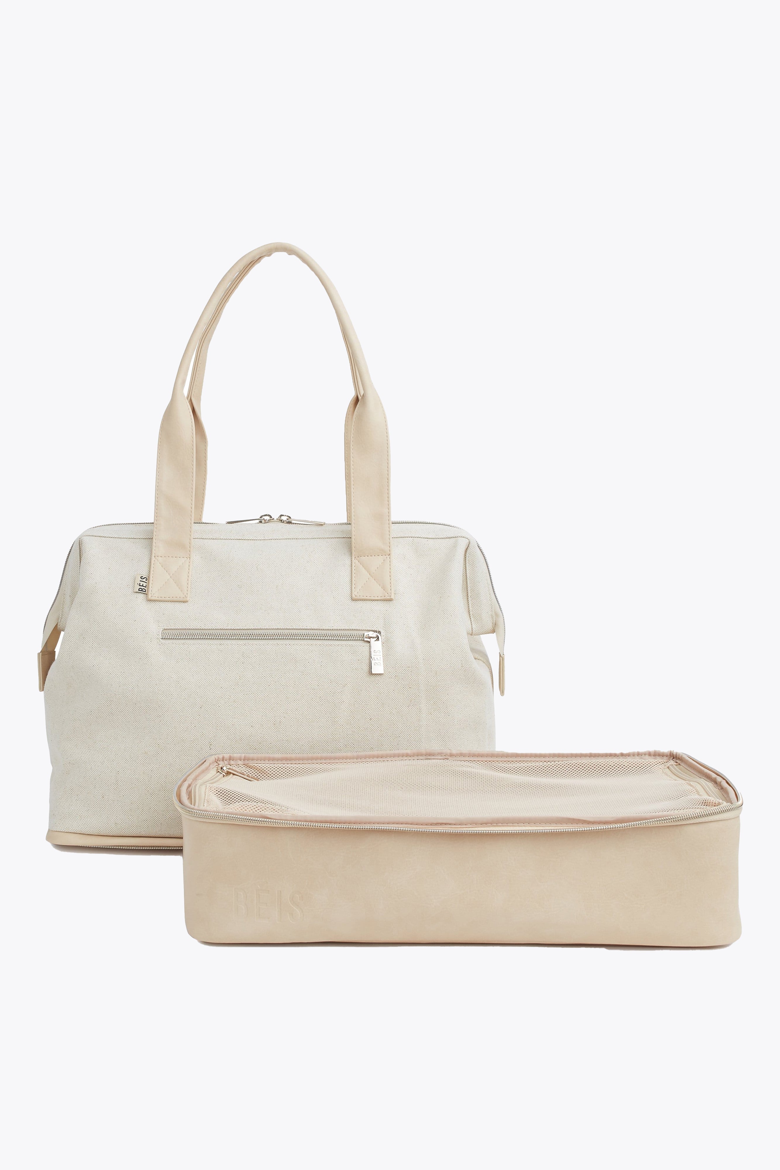 Resale The Convertible Mini Weekender in Beige - Image 2