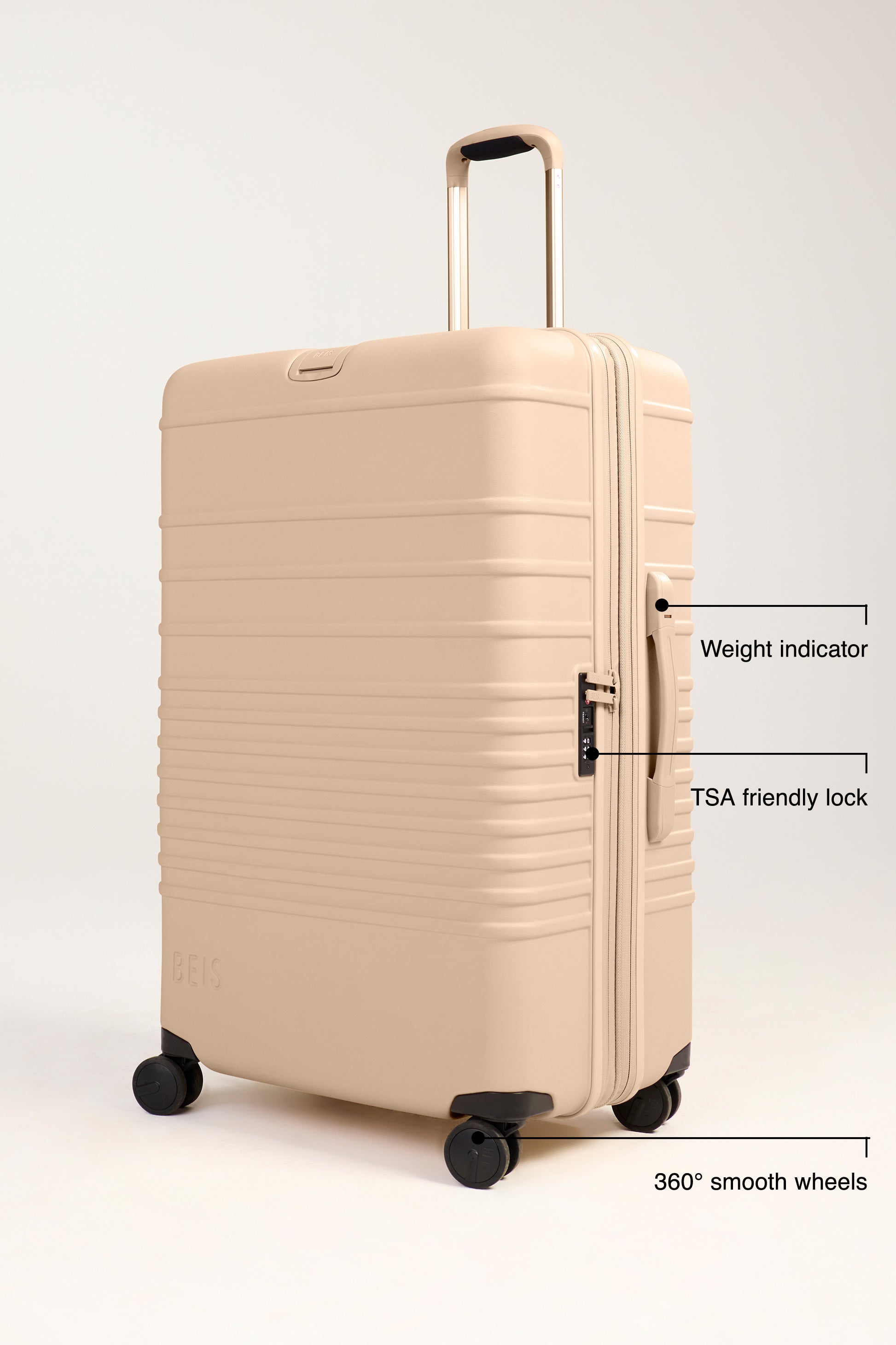Alternative view of The Large Check-In Roller in Beige